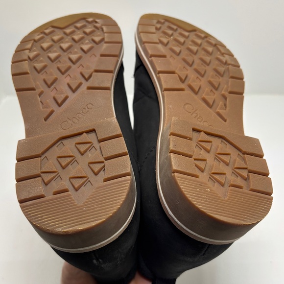 Chaco Women’s Black Leather Chelsea Boots Size 7 Waterproof Lug Sole Like New - Picture 11 of 12